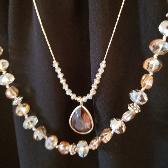 lonna & lilly Jewelry - ROSE GOLD 2 IN 1 NECKLACE